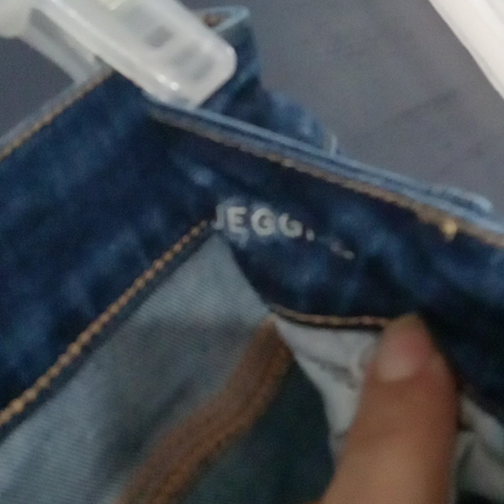AEO next level stretch distressed jegging jeans size 0 short - Picture 4 of 7